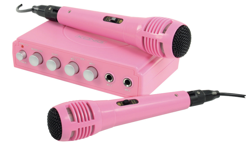 K ouml;nig König HAV-KM11P Karaokemixer Roze