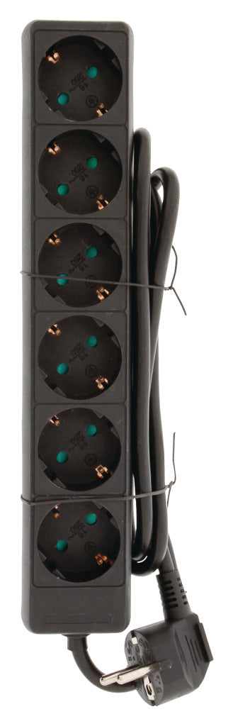 Valueline vles615f001bl stekkerdoos 6-wegs 1,50 m zwart