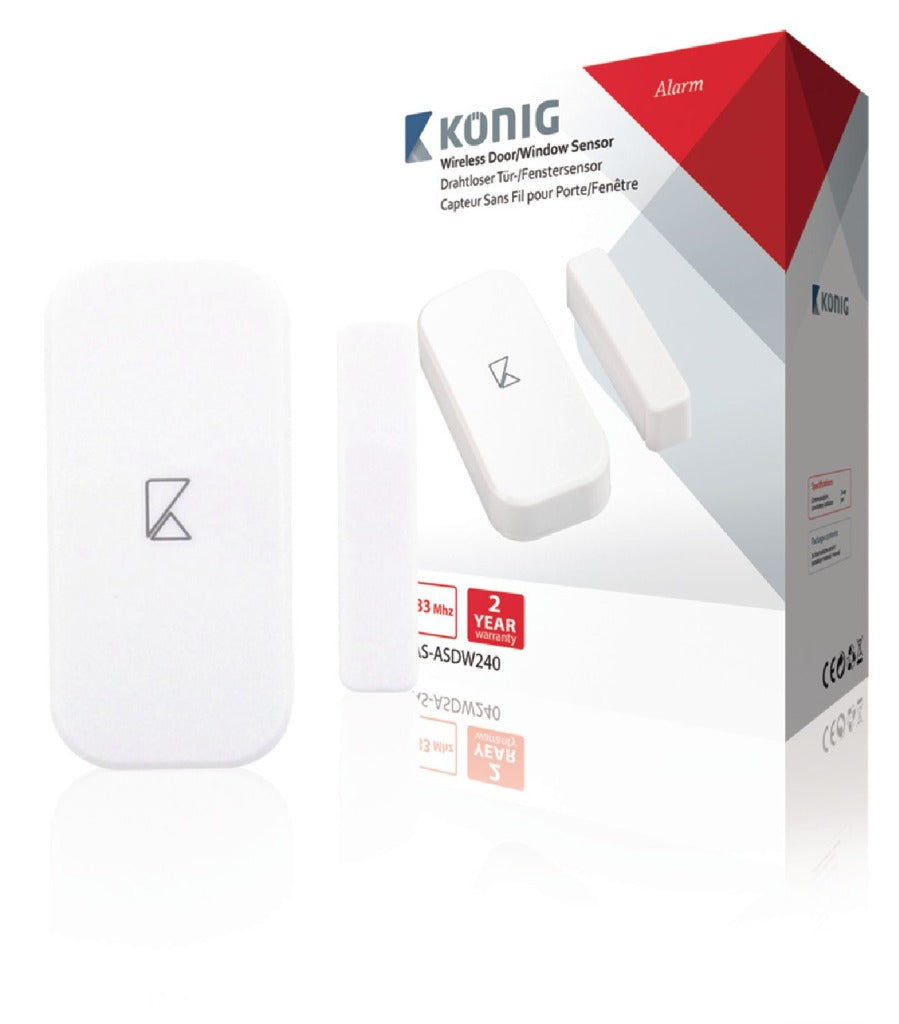 K ouml;nig K ouml;nig SAS-ASDW240 Draadloze Deurraam Sensor voor Sas-alarm240