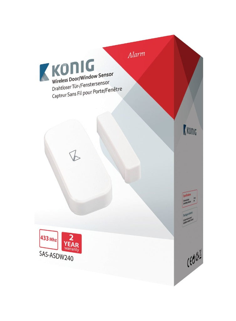 K ouml;nig K ouml;nig SAS-ASDW240 Draadloze Deurraam Sensor voor Sas-alarm240