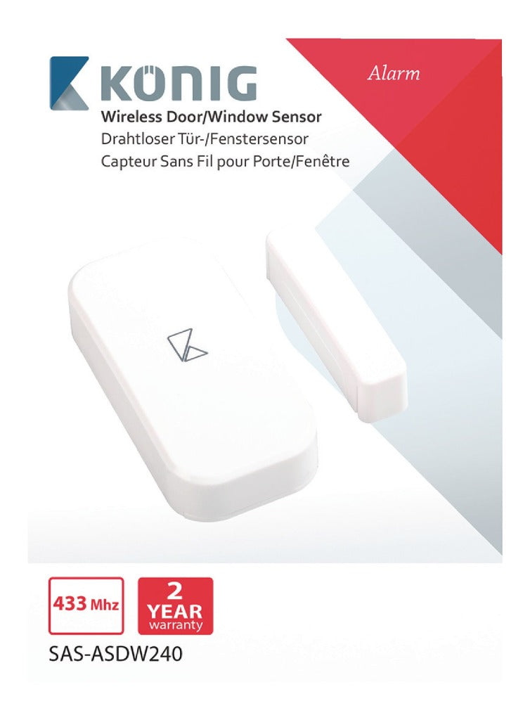 K ouml;nig K ouml;nig SAS-ASDW240 Draadloze Deurraam Sensor voor Sas-alarm240