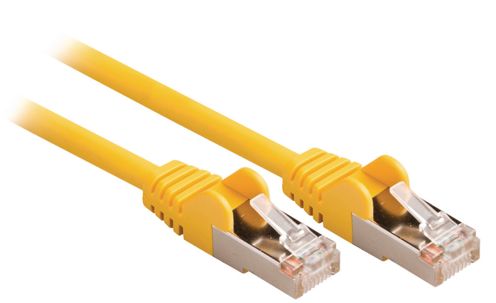 Valueline vlcp85121y025 cat5e sf utp netwerkkabel rj45 (8 8) mannelijk - rj45 (8 8) mannelijk 0,25 m geel