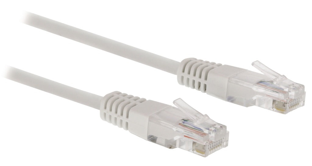 Valueline vlct85000w100 cat5e utp netwerkkabel rj45 (8 8) mannelijk - rj45 (8 8) mannelijk 10,0 m wit