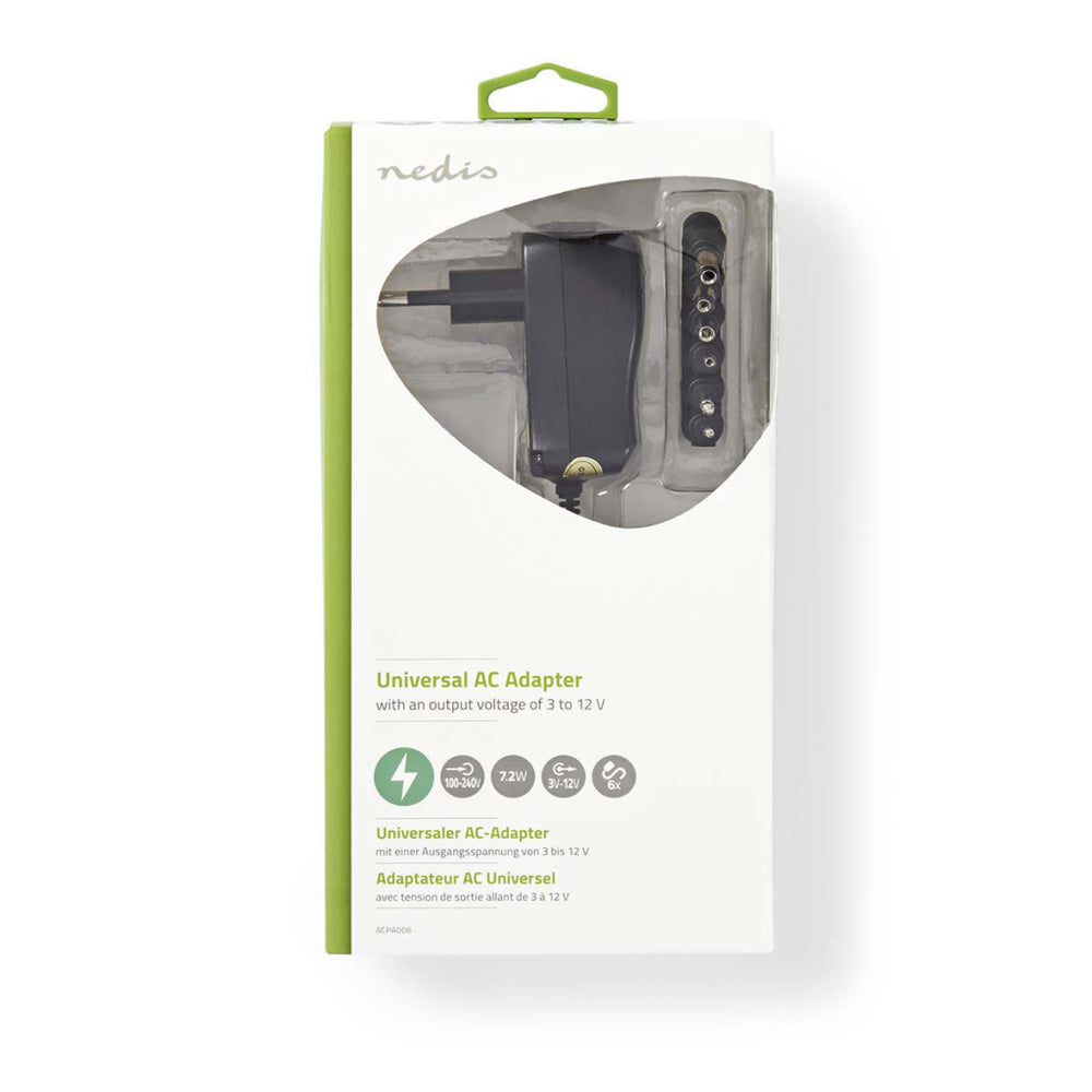 Nedis stroomadapter acpa006 zwart