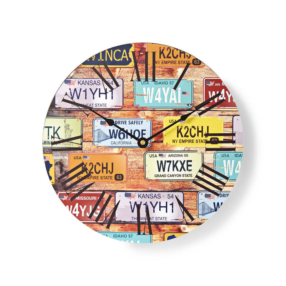Nedis clwa007wd30lp ronde wandklok diameter 30 cm reis-thema