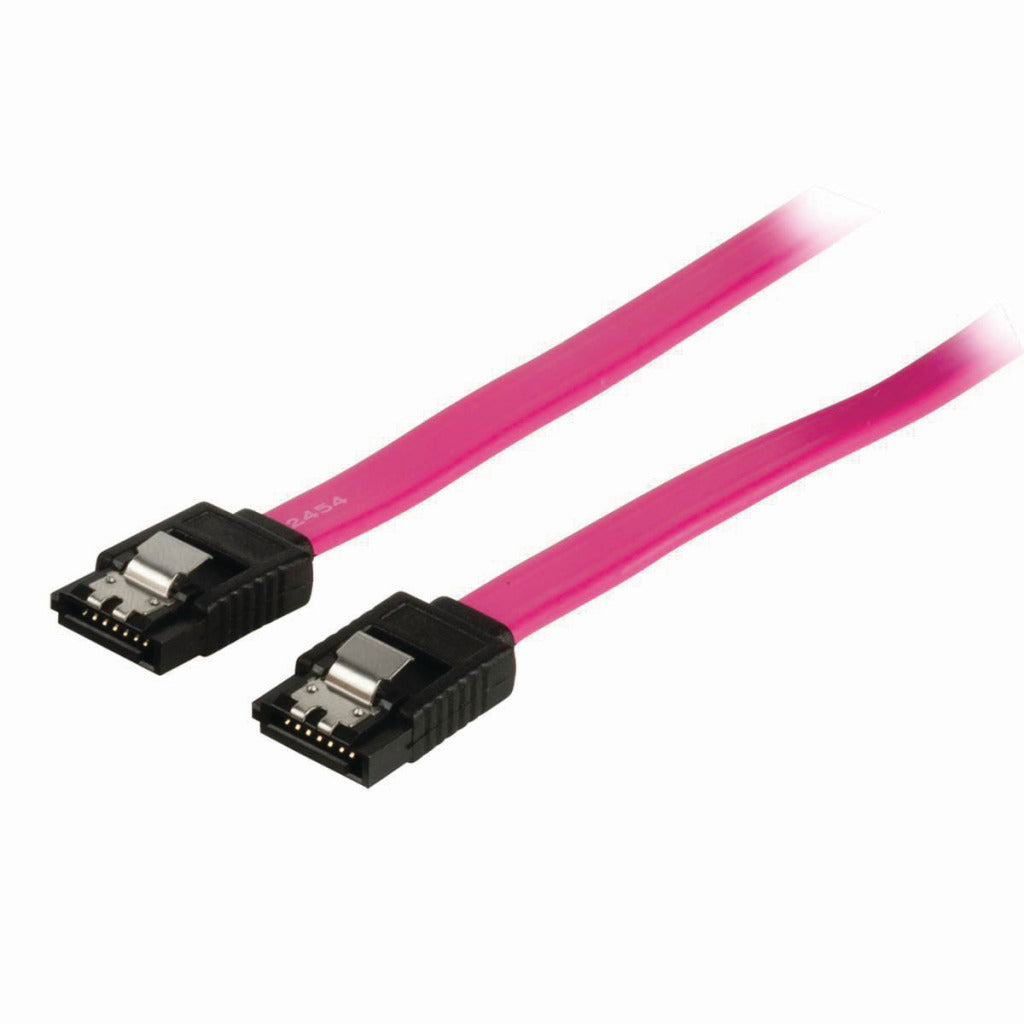 Nedis ccgp73150rd05 datakabel sata 3 gb s sata 7-pins vrouwelijk met vergrendeling - sata 7-pins vrouwelijk met vergrendeling 0,5 m rood