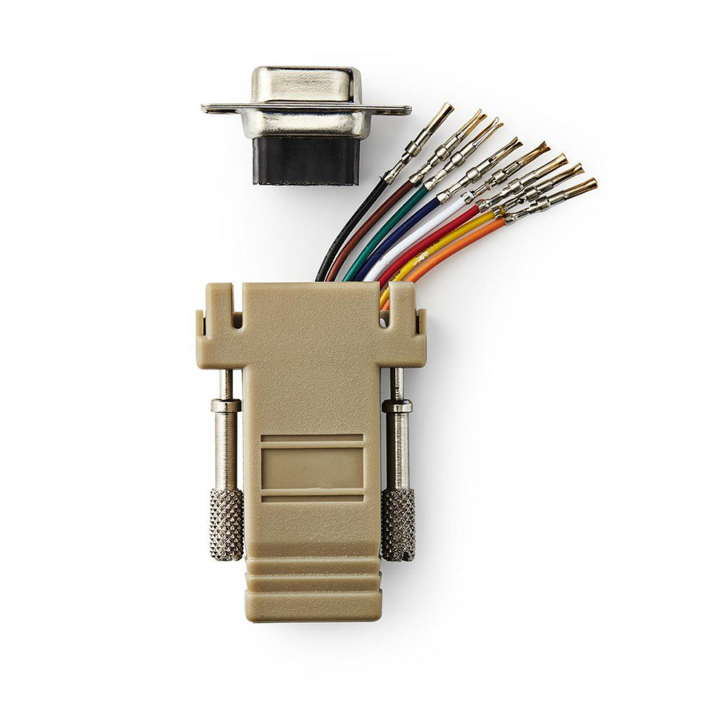 Nedis CCGP52820IV D-sub-adapter D-sub 9-pins vrouwelijk Rj45 (8p8c) vrouwelijk Ivoor