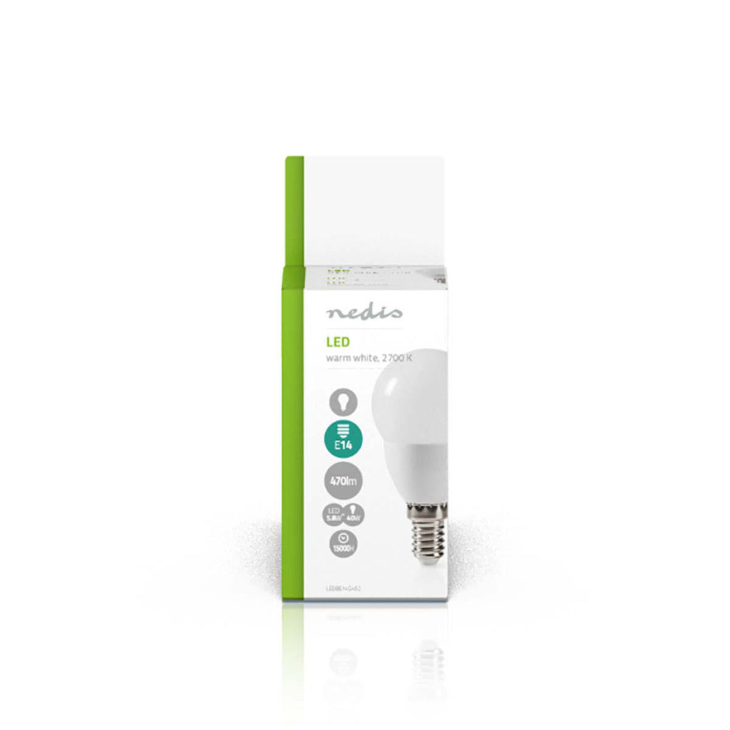Nedis ledbe14g452 ledlamp e14 g95 5,8w 470 lm