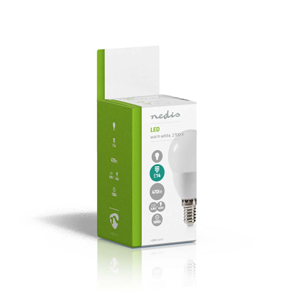 Nedis ledbe14g452 ledlamp e14 g95 5,8w 470 lm