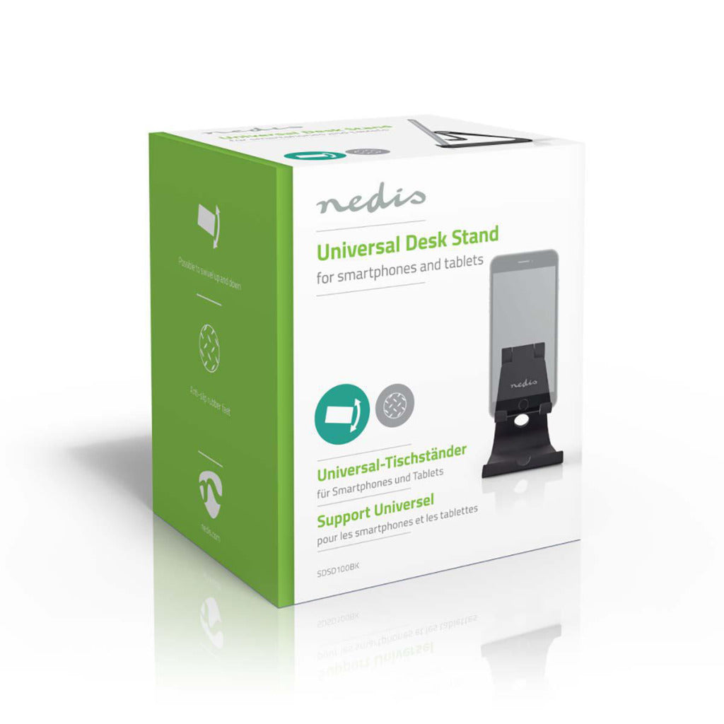 Nedis sdsd100bk smartphone tabletstandaard verstelbaar zwart