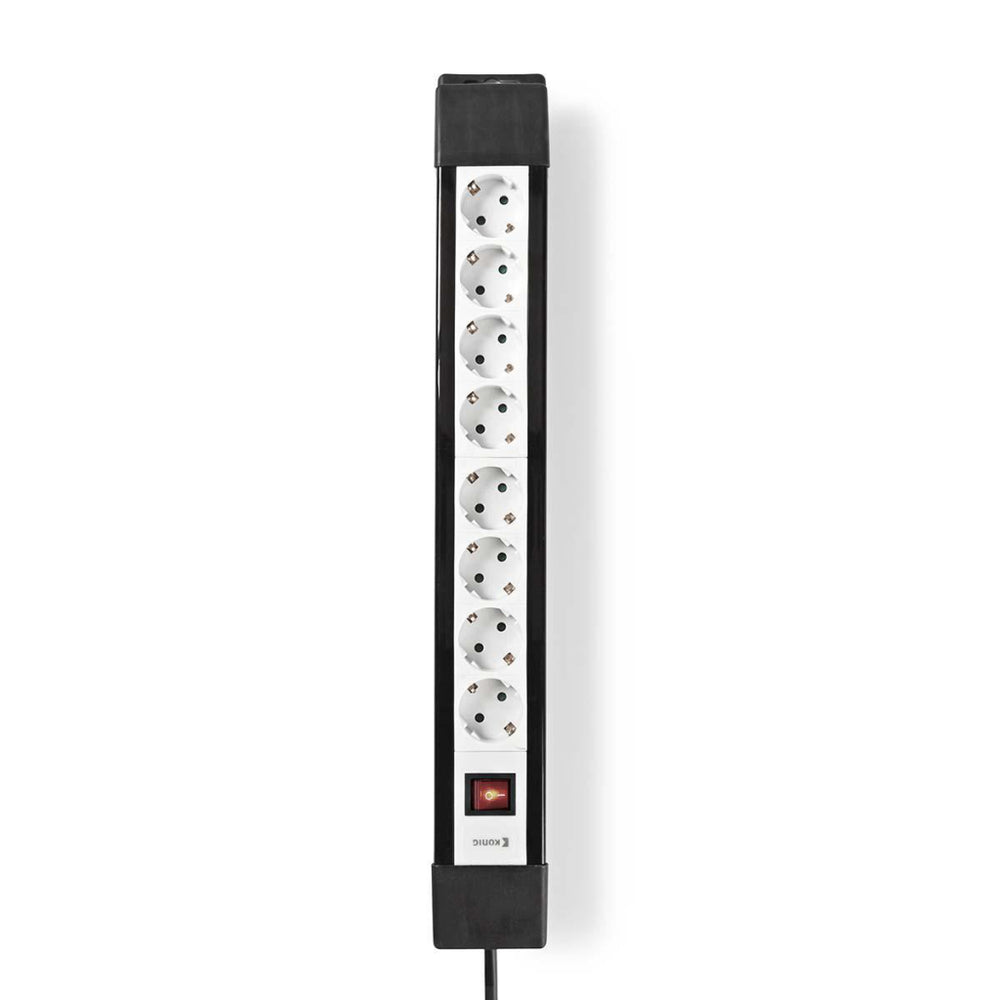 Nedis stekkerdoos exso830f1pro wit, zwart
