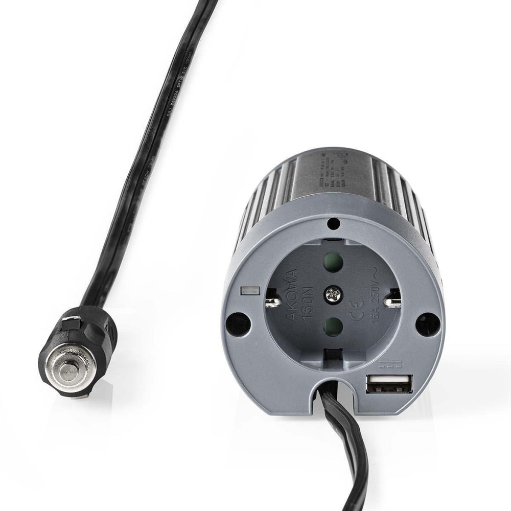 Nedis PIMS10024 Stroomomvormer Gemodificeerde Sinusgolf 24 V Dc 230 V 100 W 1x Schuko 1x- Usb-uitgang