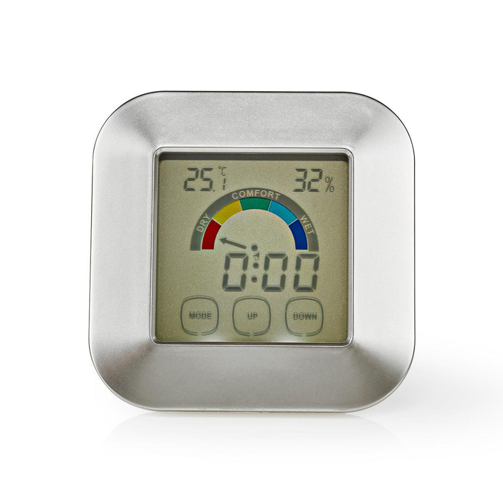 Nedis katr105si hygrometer temperatuurmeter tijd touchscreen
