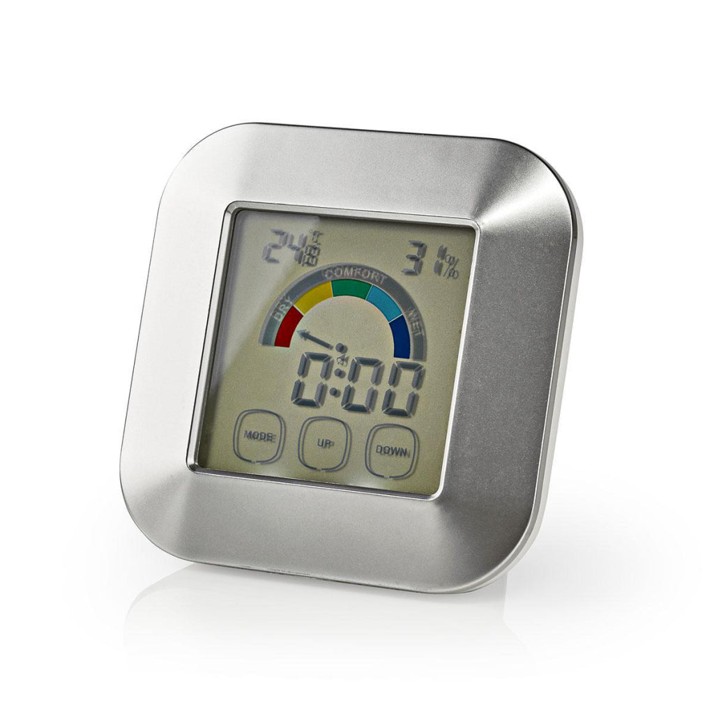 Nedis katr105si hygrometer temperatuurmeter tijd touchscreen