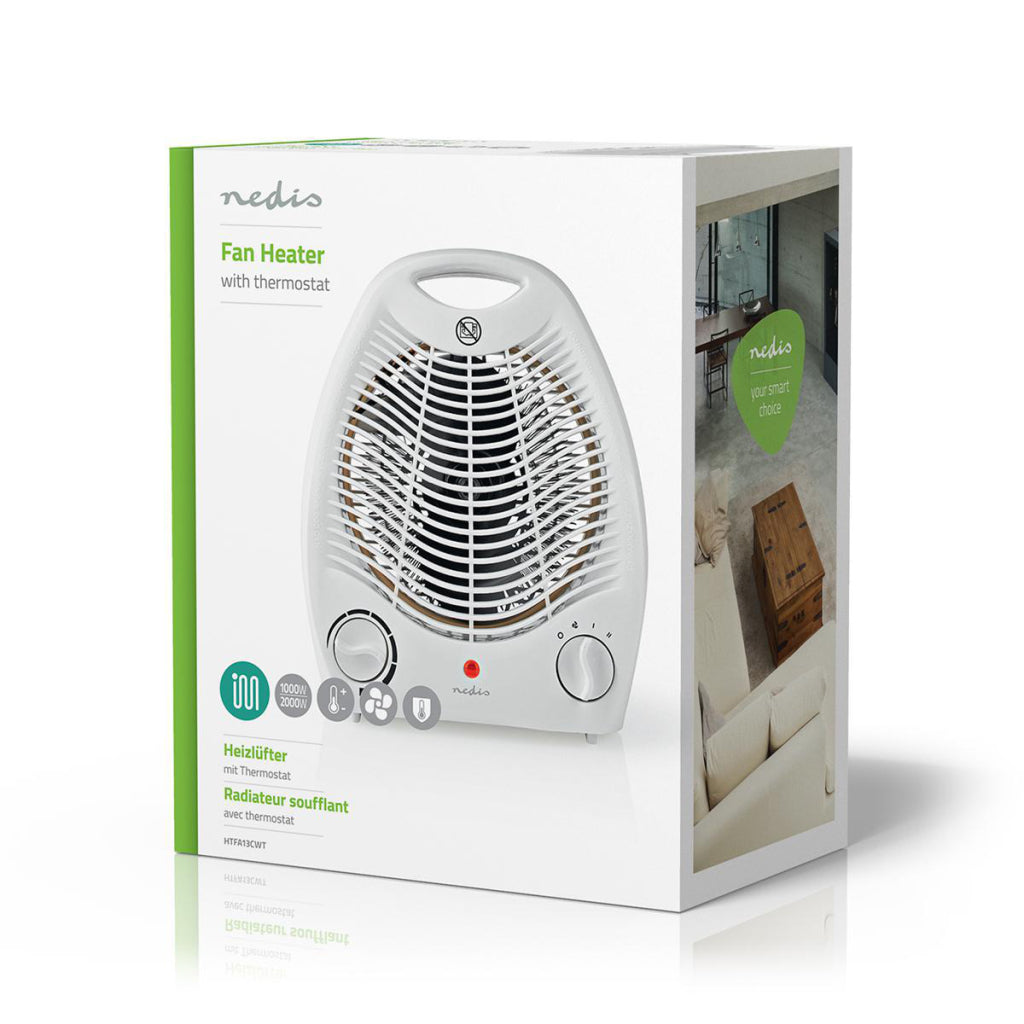 Nedis htfa13cwt ventilatorkachel 2000w thermostaat