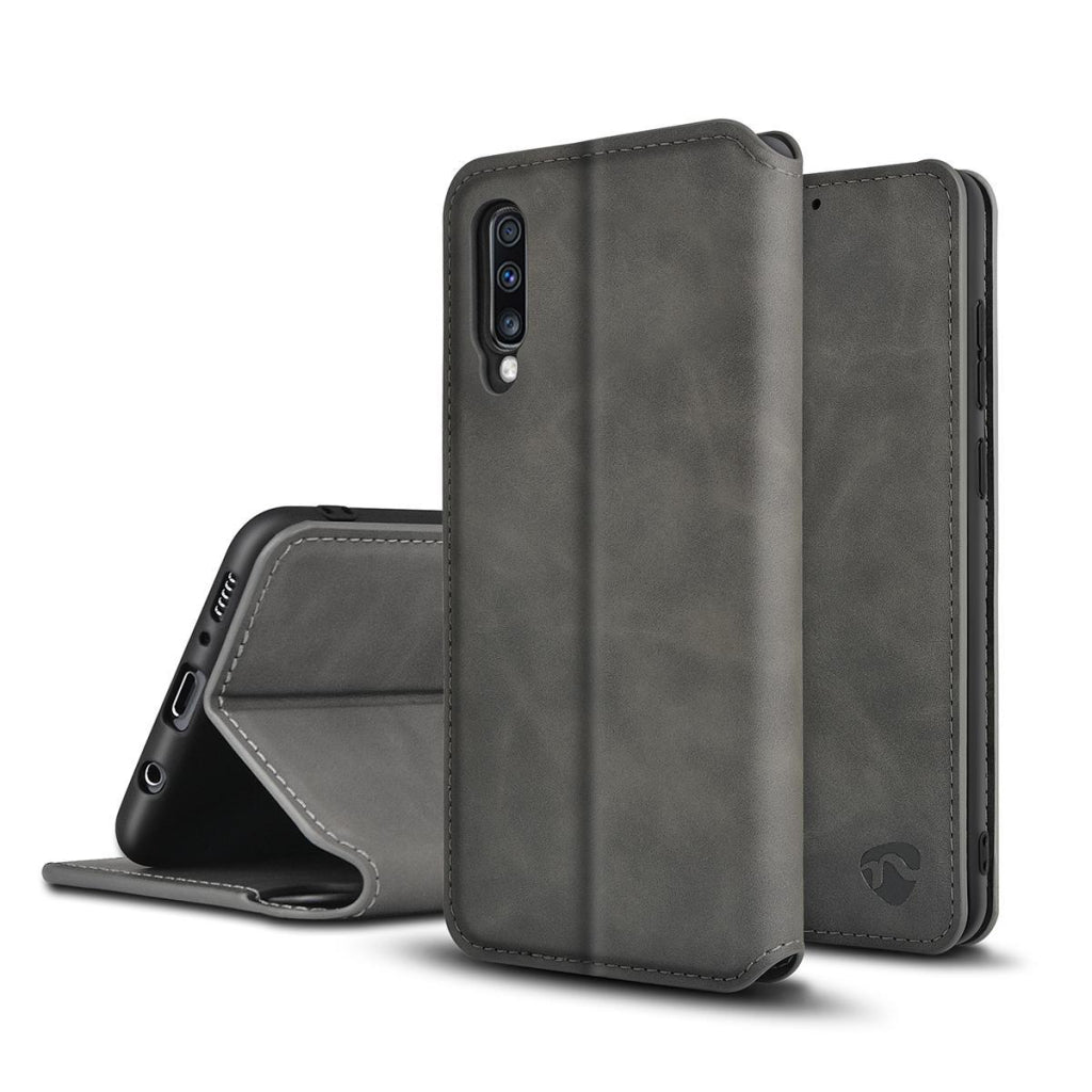 Nedis ssw10021bk zachte portemonnee boek voor samsung galaxy a50 zwart