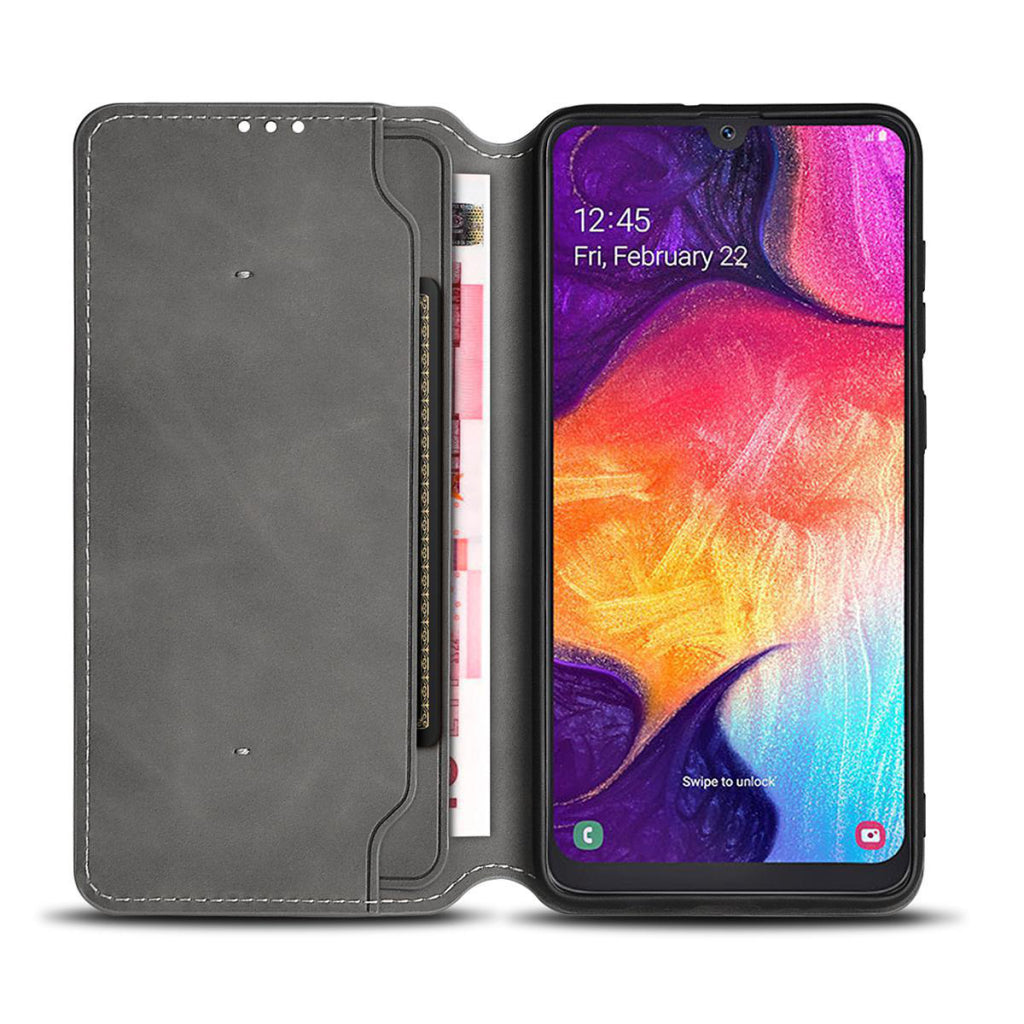 Nedis ssw10021bk zachte portemonnee boek voor samsung galaxy a50 zwart