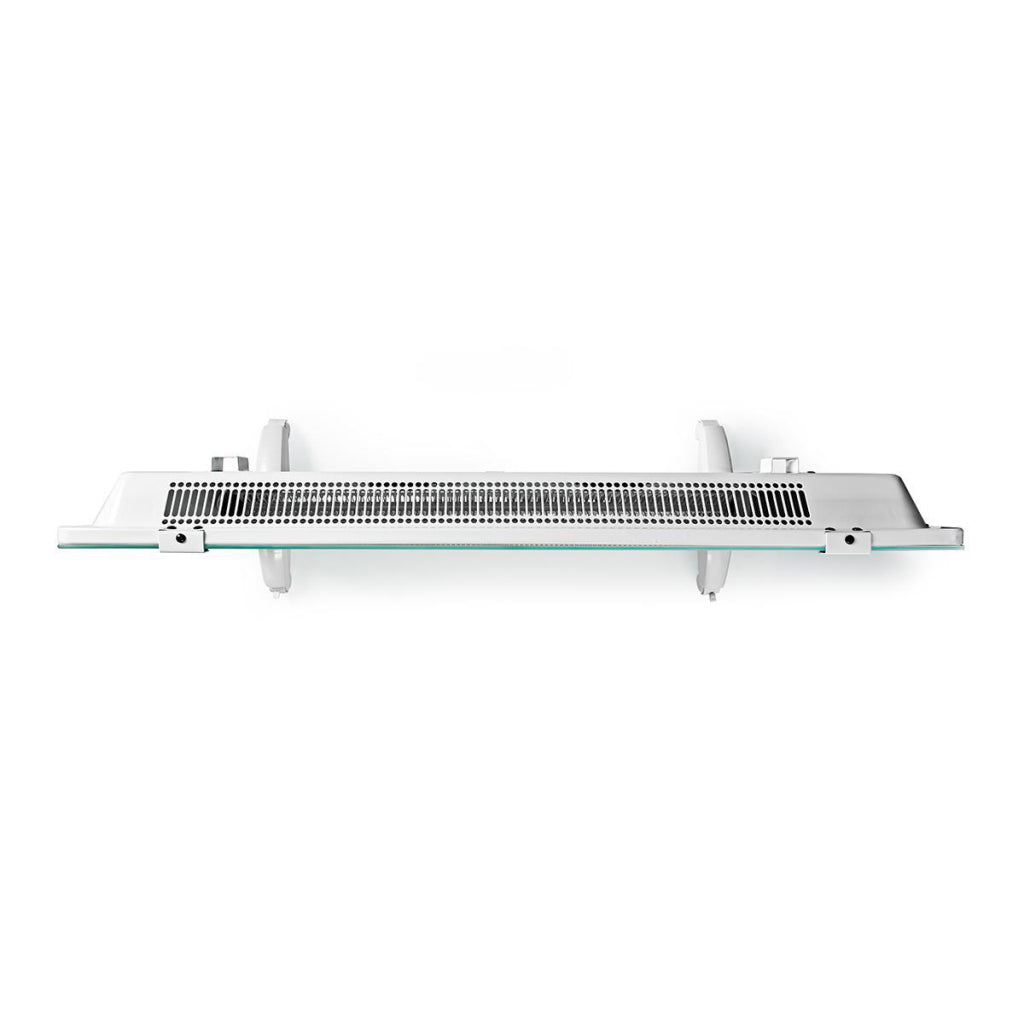 Nedis wifihtpl20fwt slanke convectorkachel met wifi thermostaat glazen frontpaneel 2000 w wit