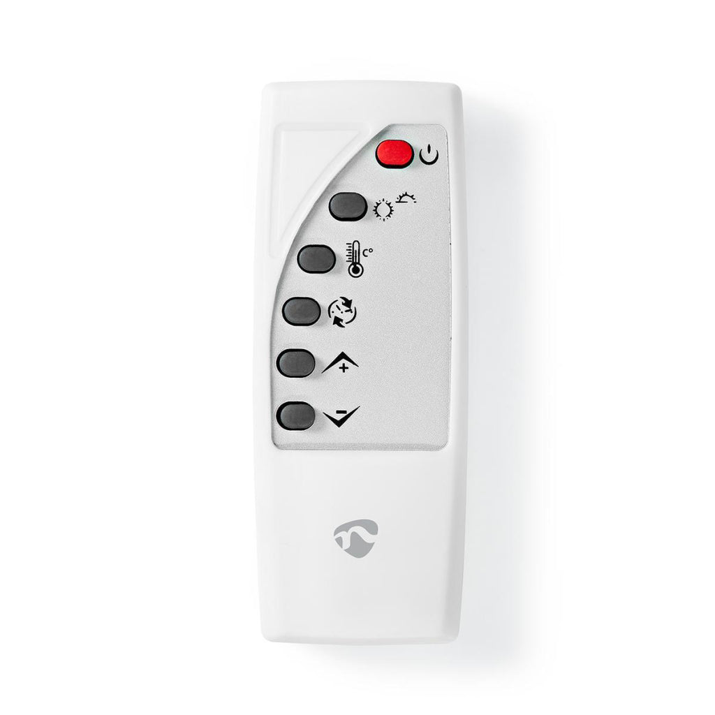 Nedis wifihtpl20fwt slanke convectorkachel met wifi thermostaat glazen frontpaneel 2000 w wit