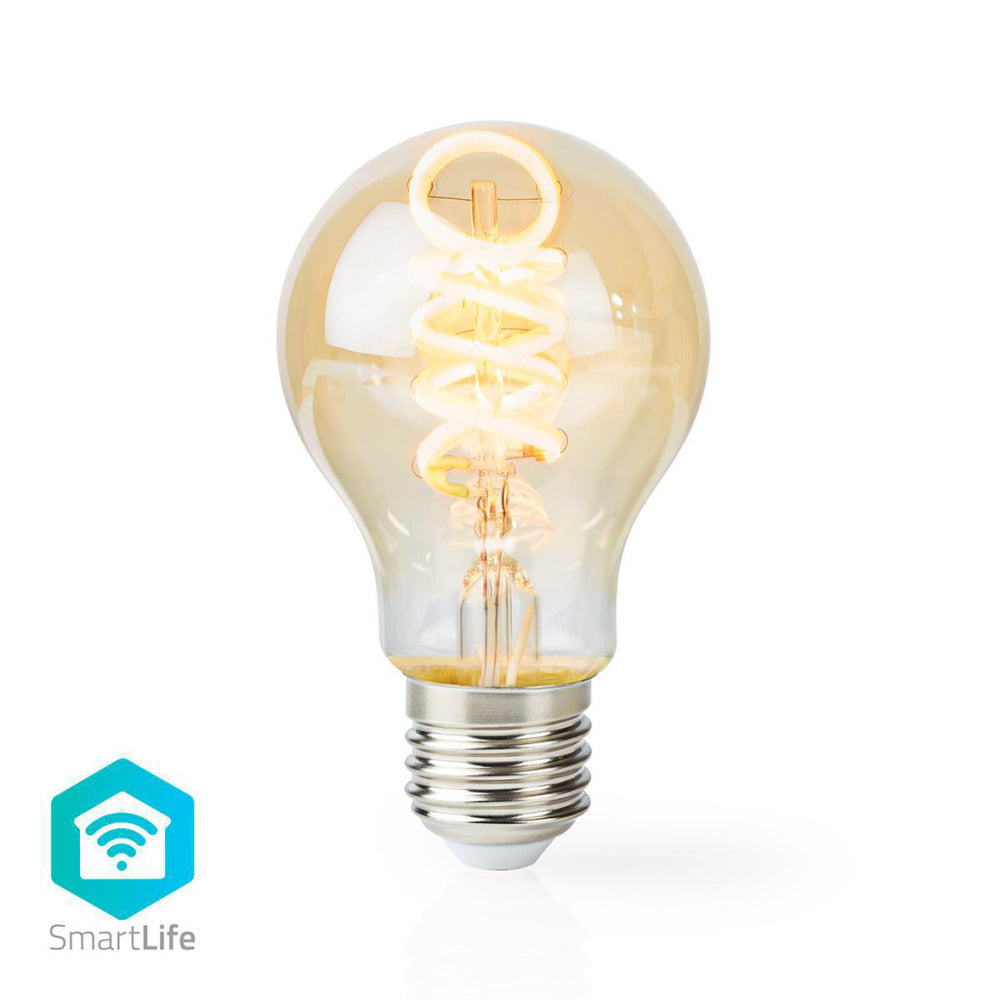 Nedis wifilt10gda60 wifi warm tot koel wit led filamentlamp gedraaid e27 a60 5,5 w 350 lm