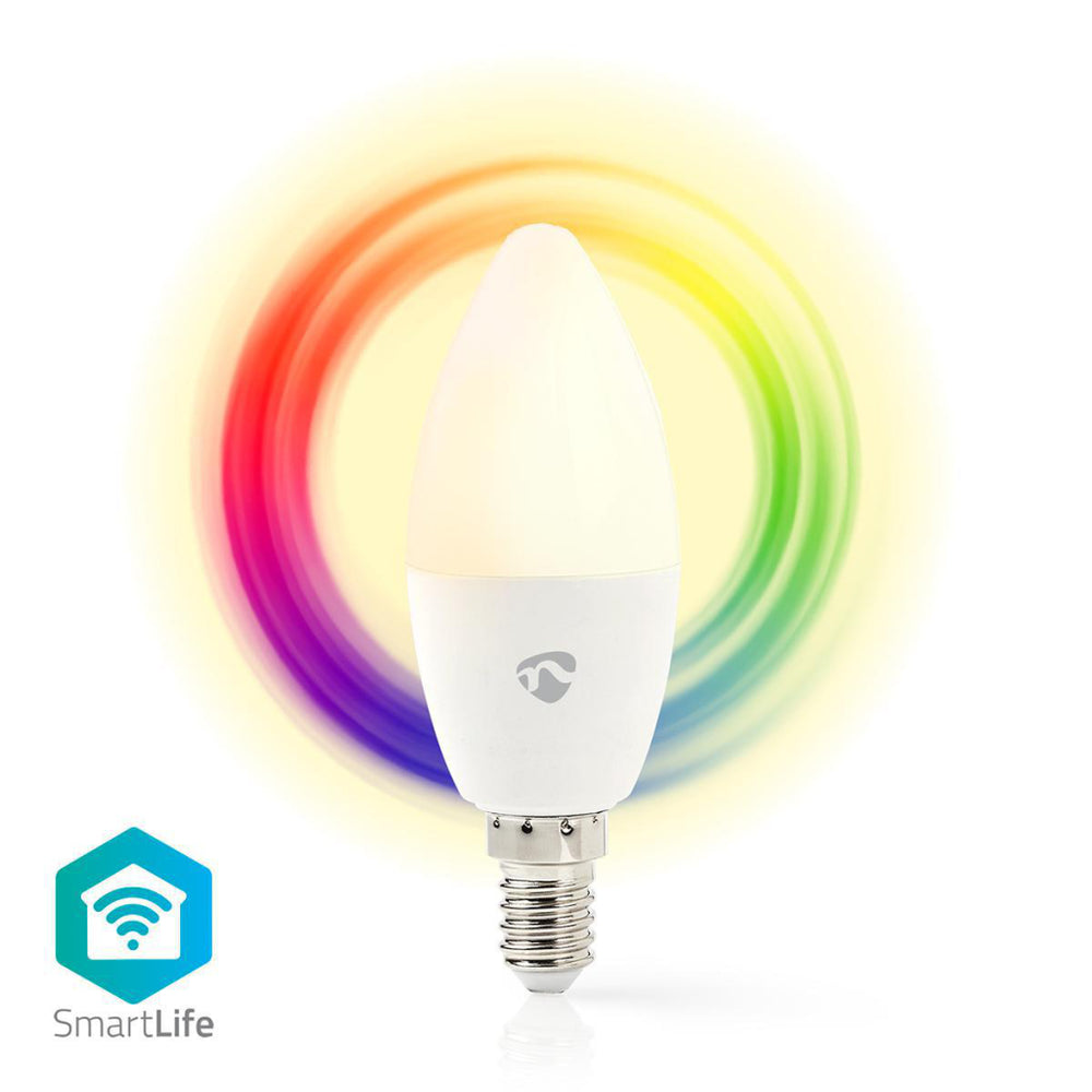 Nedis wifilc11wte14 wifi smart led-lamp full colour en warm wit e14