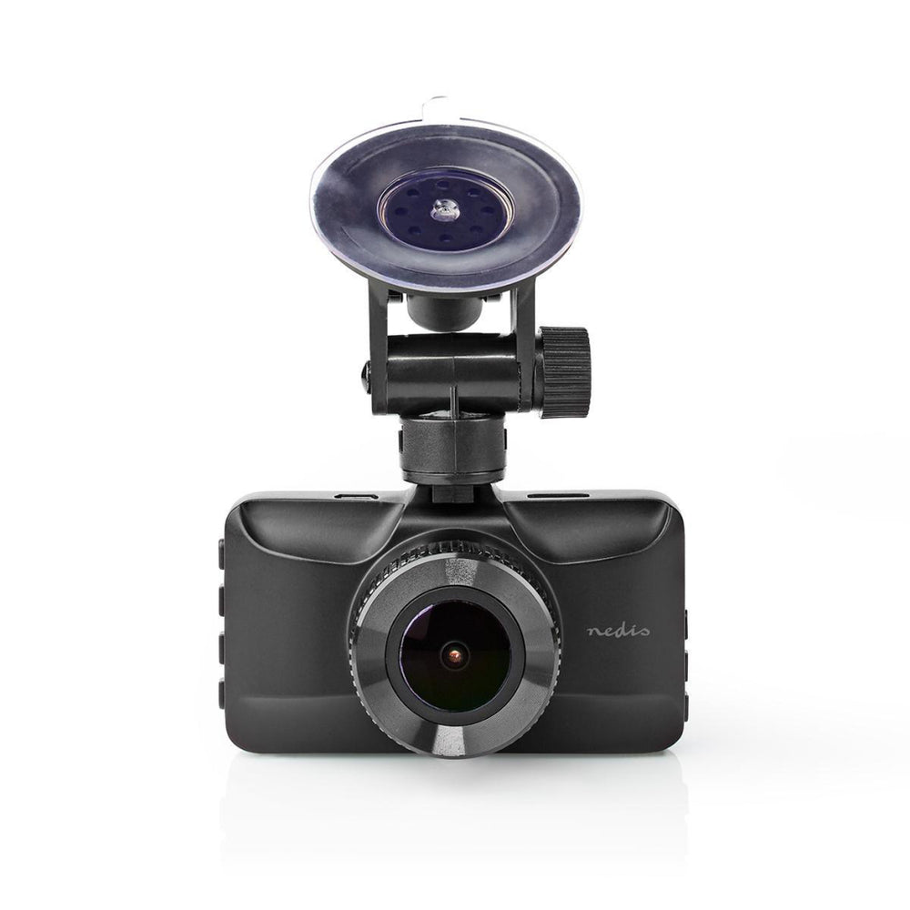 Nedis DCAM15BK Dashcam Full Hd 1080 P 1 Ch 3,0 Inch Kijkhoek Bestelwagen 120 graden; Metalen Behuizing