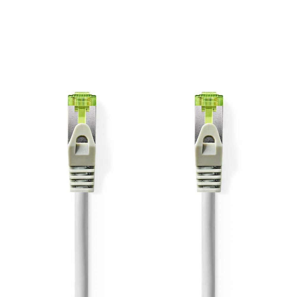 Nedis ccbw85420gy50 cat7-kabel s ftp rj45 male rj45 male 5,0 m rond lszh grijs vensterdoos