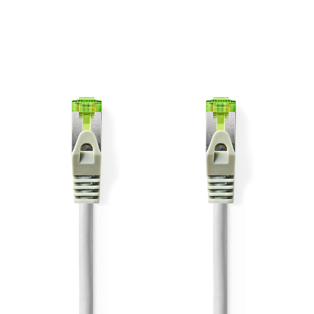 Nedis ccbw85420gy05 cat7-kabel s ftp rj45 male rj45 male 0,5 m rond lszh grijs vensterdoos