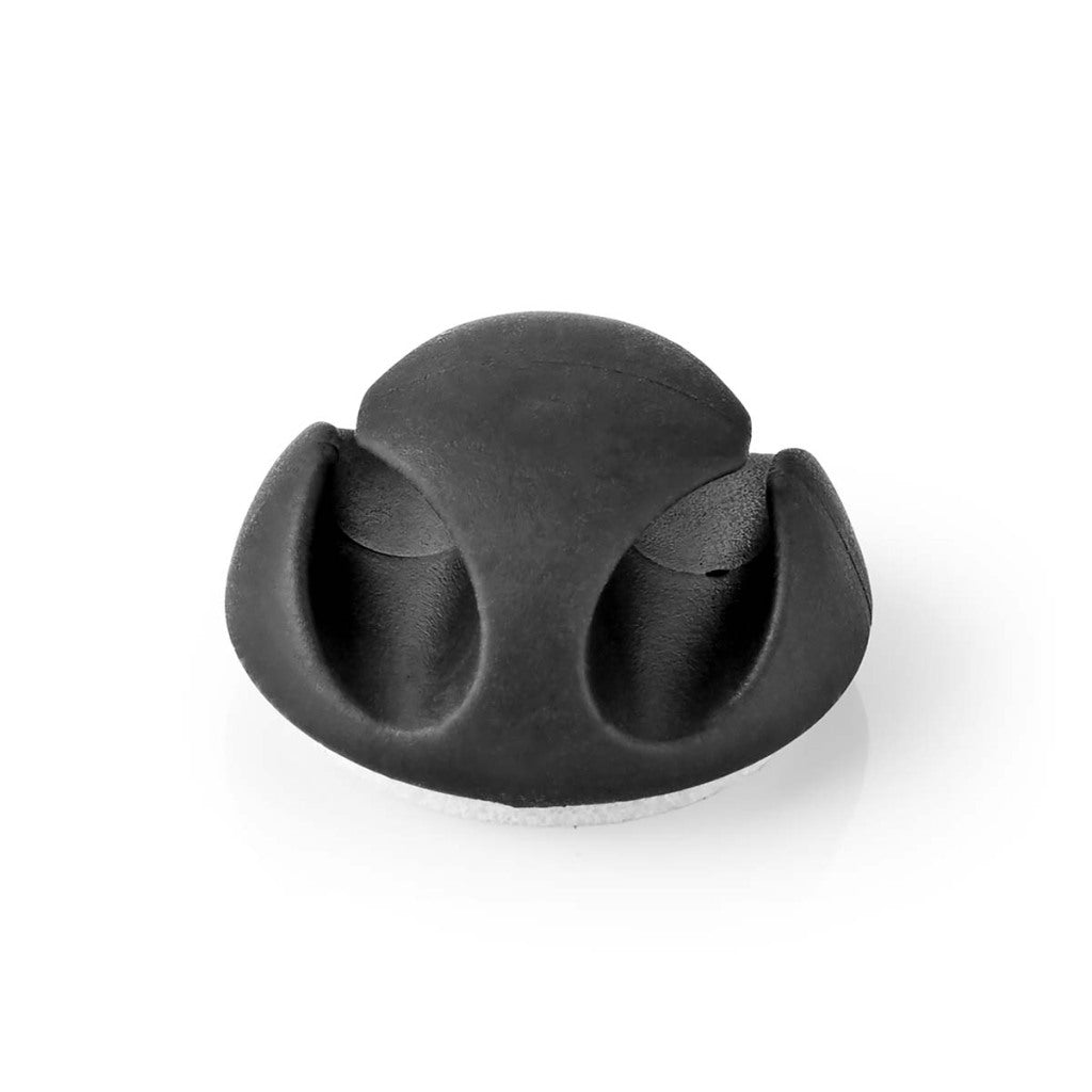 Nedis cmgc20026bk kabelmanagement kabelclip click go 6 stuks aantal slots: 2 sleuven Maximale kabeldikte: 5.3 mm tpe zwart