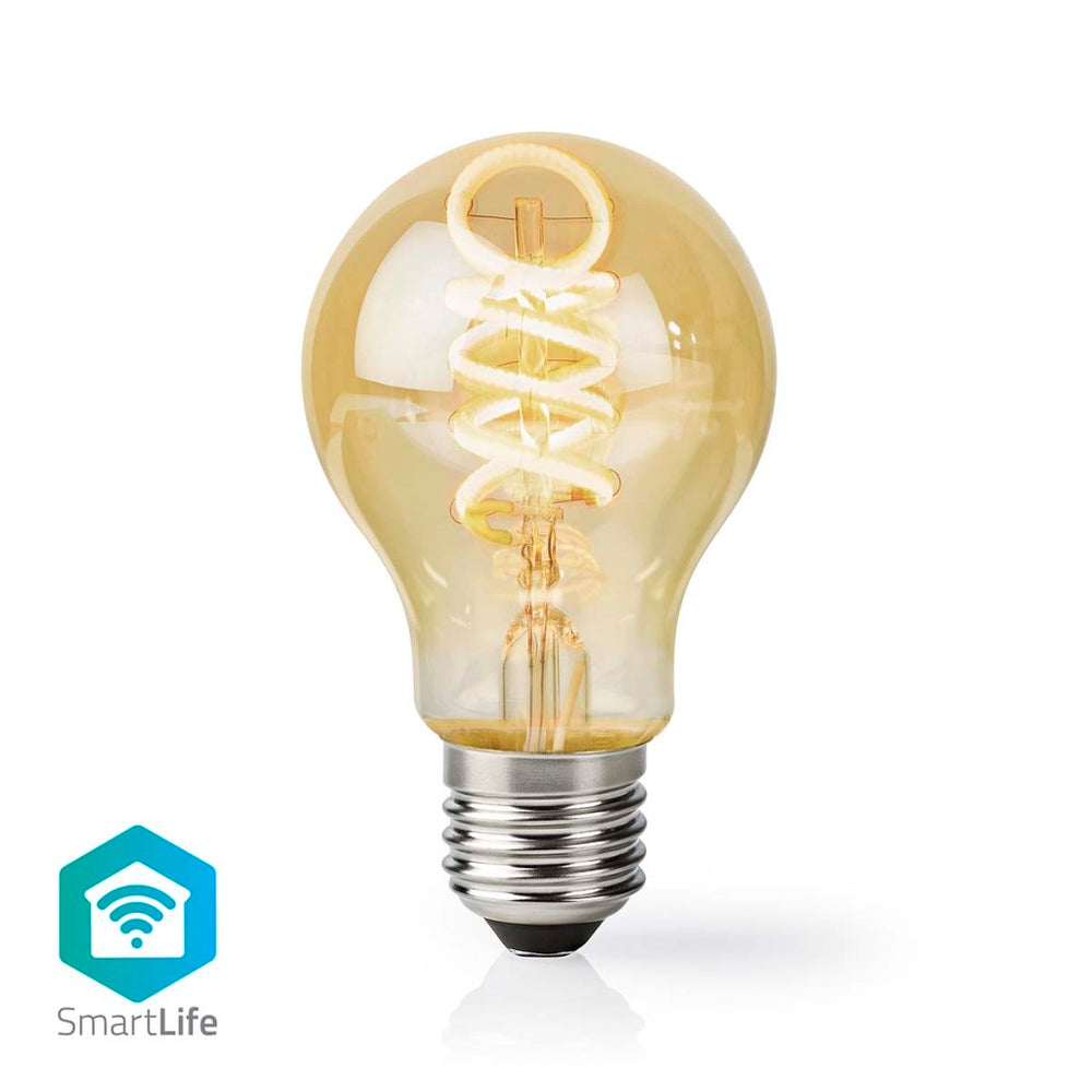 Nedis wifilrt10a60 smartlife led filamentlamp wifi e27 360 lm 4,9w warm tot koel wit 1800 - 6500k glas android trade; ios peer