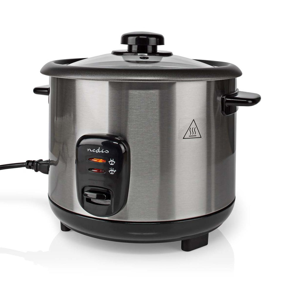 Nedis karc115al rijstkoker 1,5l 500w zilver