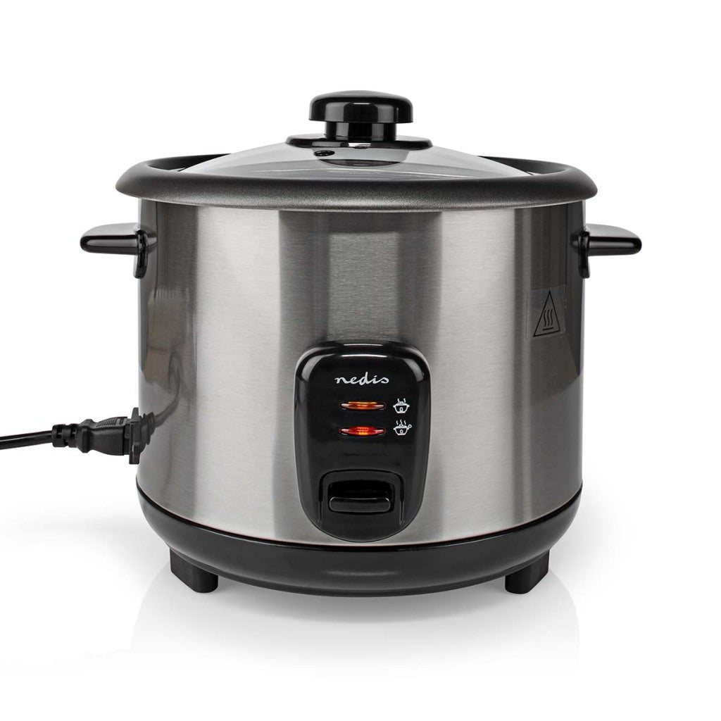 Nedis karc115al rijstkoker 1,5l 500w zilver