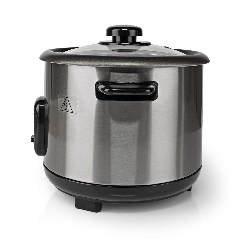 Nedis karc115al rijstkoker 1,5l 500w zilver