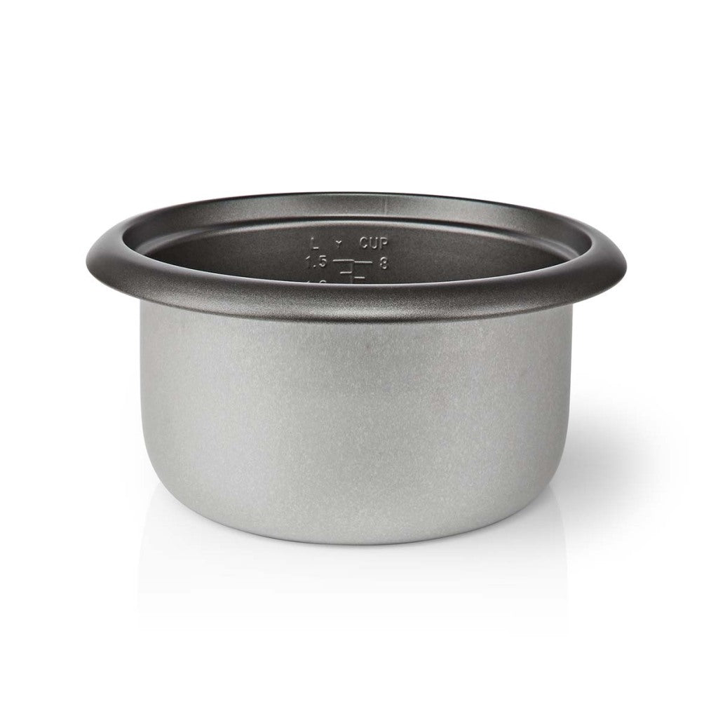 Nedis karc115al rijstkoker 1,5l 500w zilver