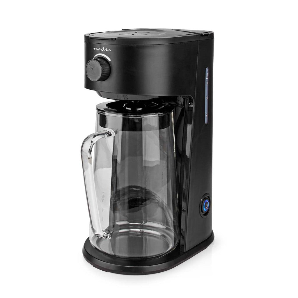 Nedis kaicm200fbk ijskoffie ijsthee maker filter koffie 2,5 l 6 kopjes zwart