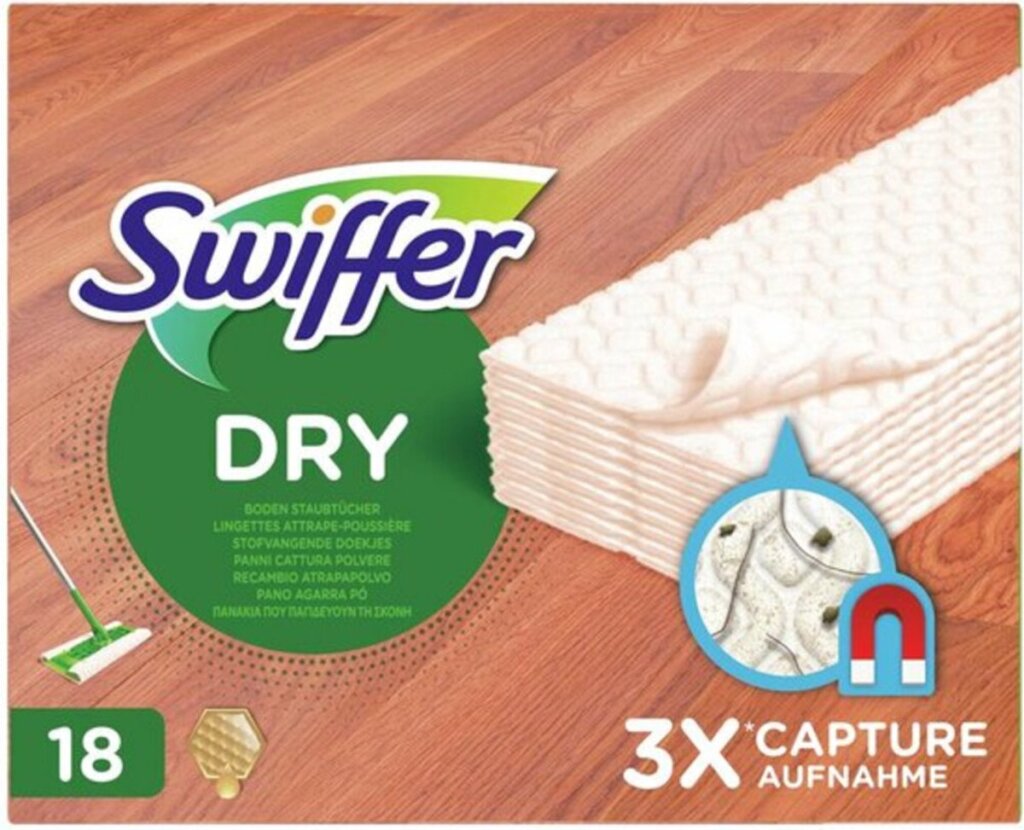 Swiffer droge vloerdoekjes houten vloeren 18 stuks