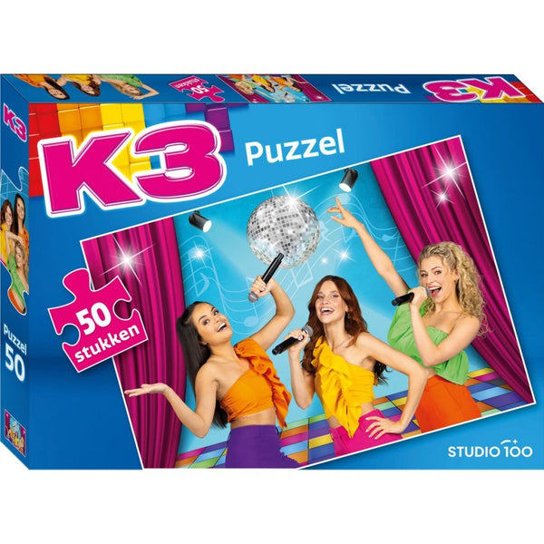 K3 alle kleuren puzzel 50 stukjes