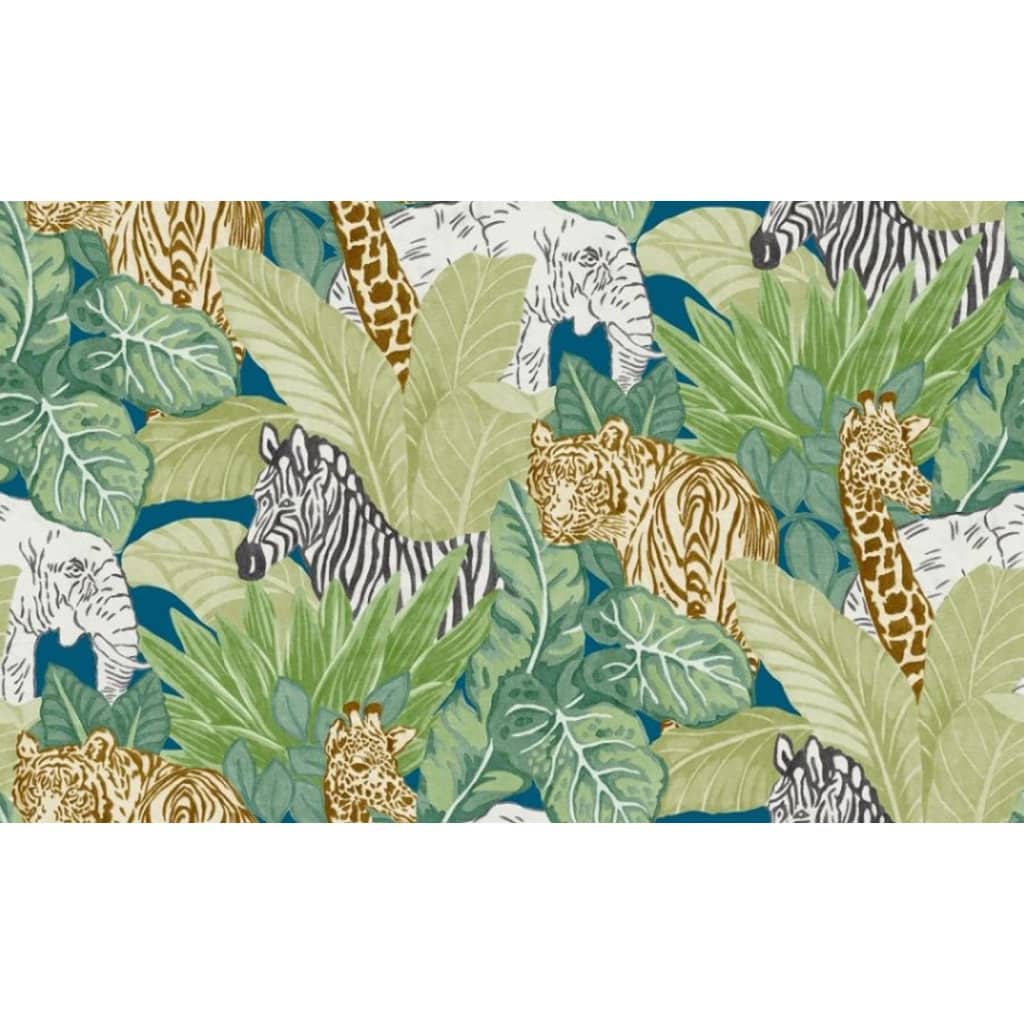 Noordwand behang good vibes jungle dieren groen en zwart