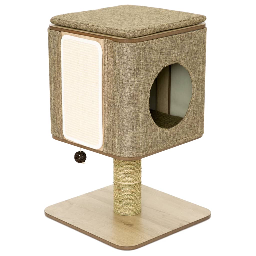 Jack en Vanilla Jack en Vanilla Kattenmeubel Molly 42x42x67 cm bruin