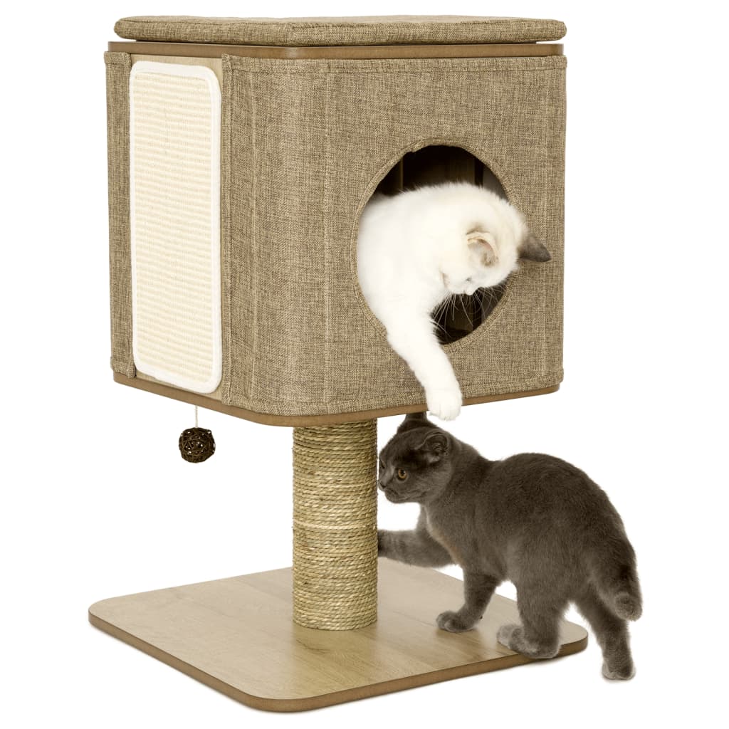 Jack en Vanilla Jack en Vanilla Kattenmeubel Molly 42x42x67 cm bruin