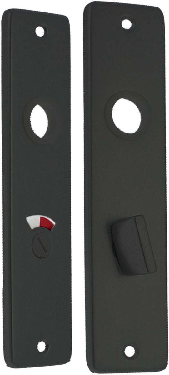 Starx wc-schild - deurschild met wc slot (wc57 5) - aluminium – zwart