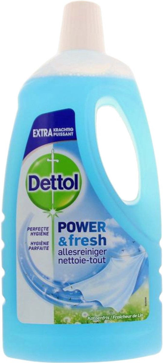 Dettol power fresh - allesreiniger - katoenfris - 1 liter