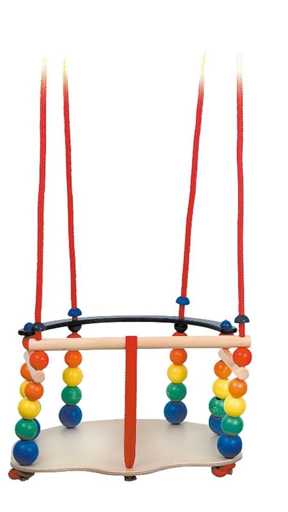 Houten schommel met steun. 3+
