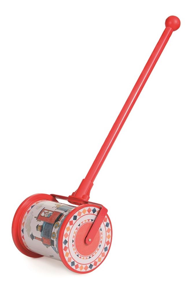 Roller-loopstok trein 12,5x57 cm. 1+
