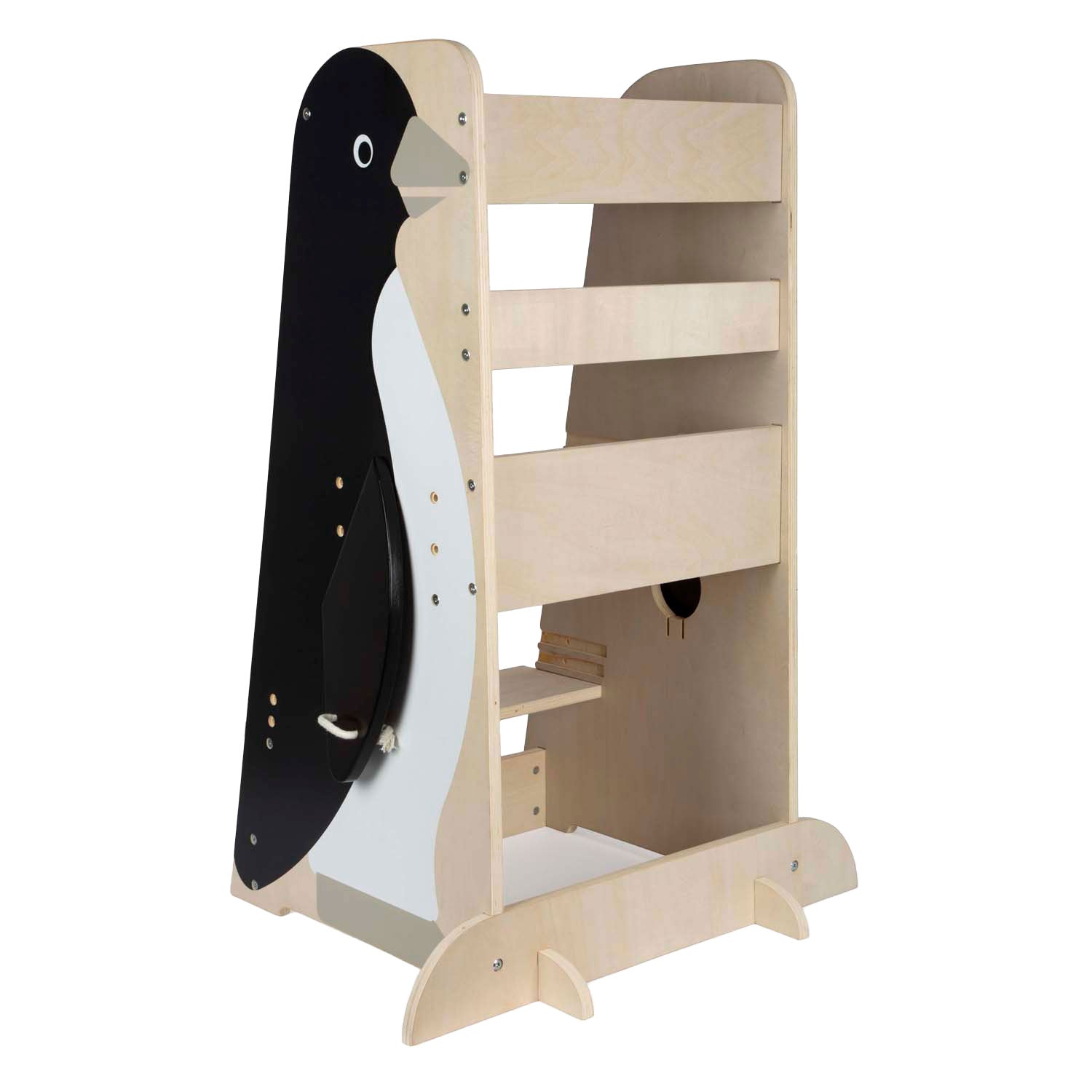 Small foot - houten leertoren pinguïn wild life, 92cm