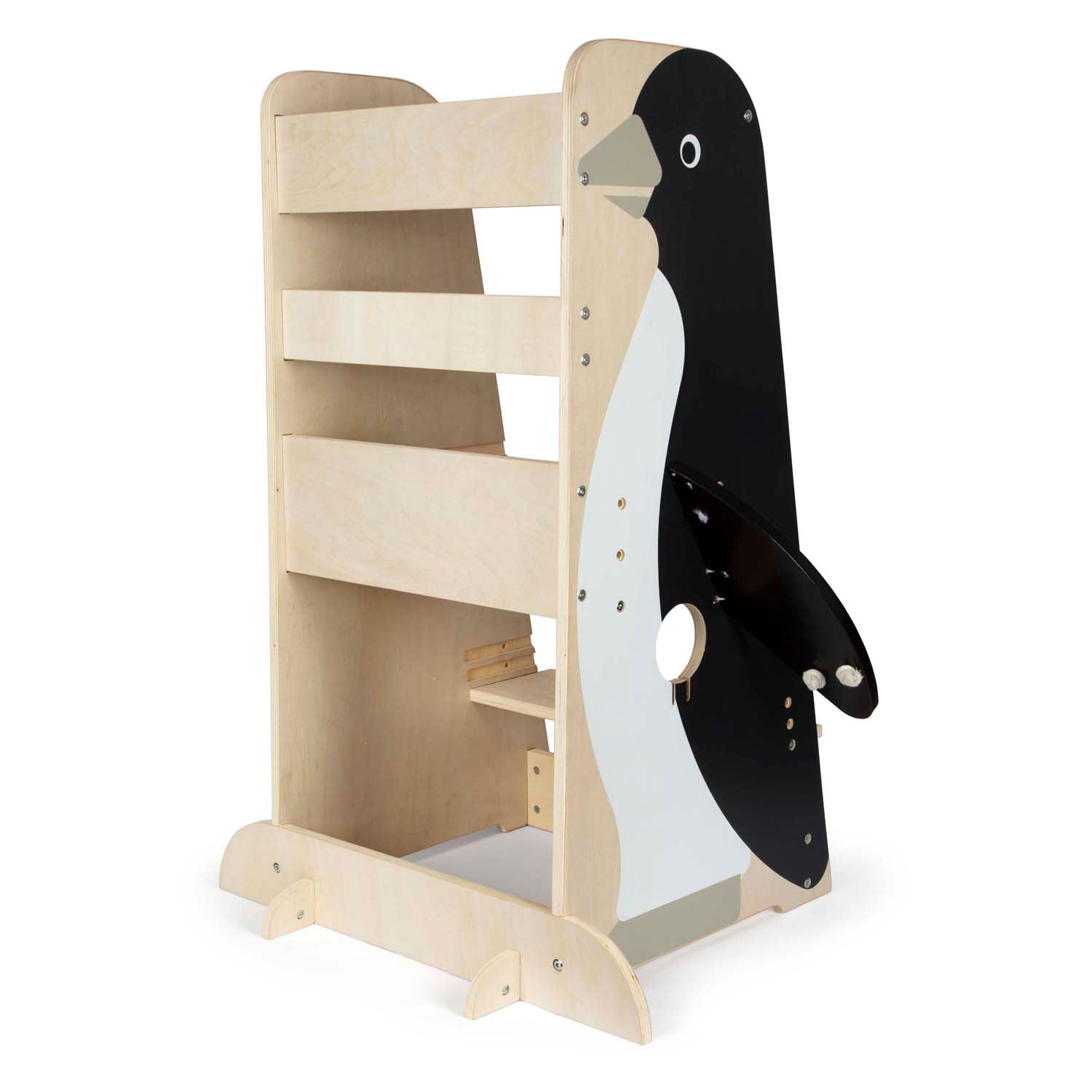 Small foot - houten leertoren pinguïn wild life, 92cm