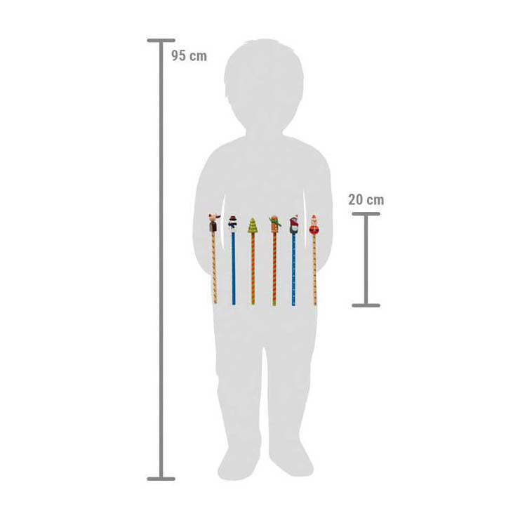 Small foot - kerstpotloden set, 6dlg.