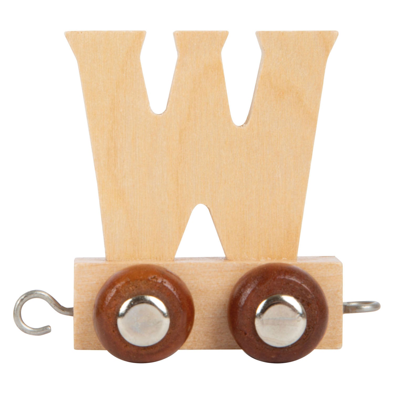 Small foot - houten lettertrein - w - 12 stuks