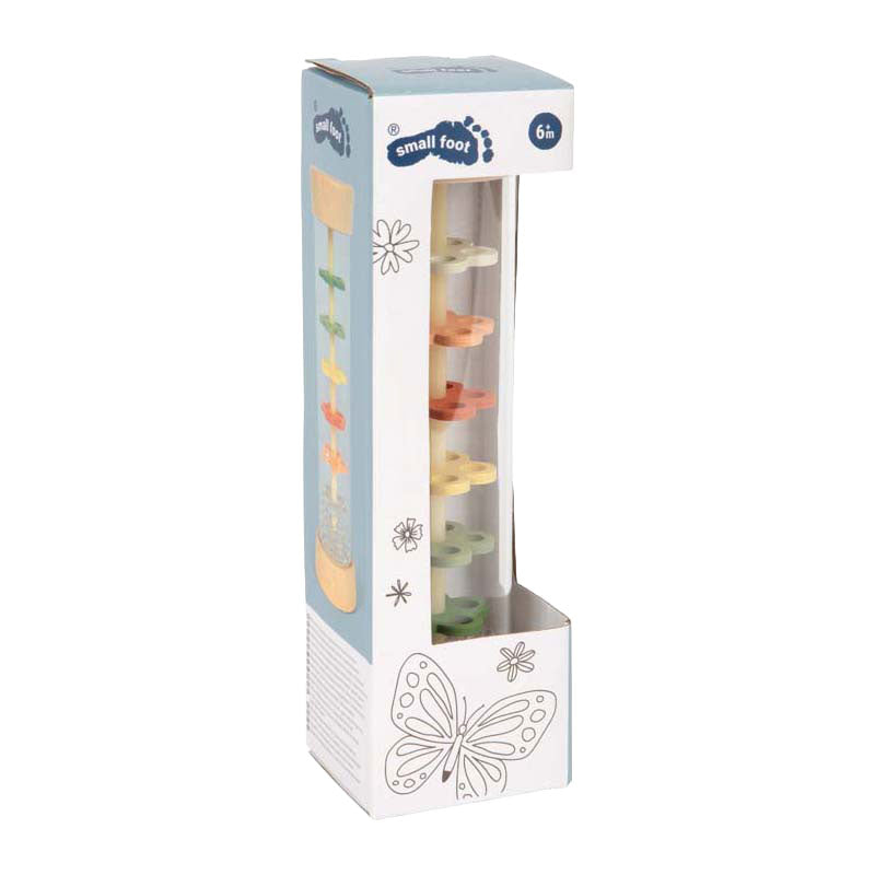 Small foot regenmaker sensorisch speelgoed tiny friends voor baby's.