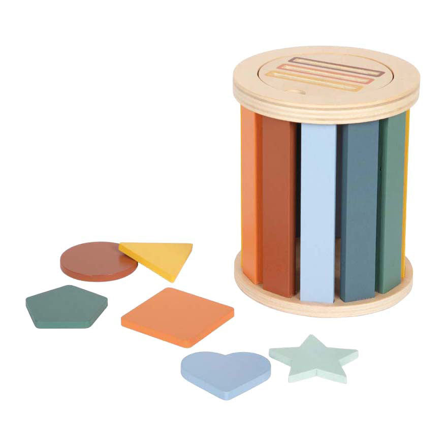 Small foot - houten montessori sorteerspel met trommel